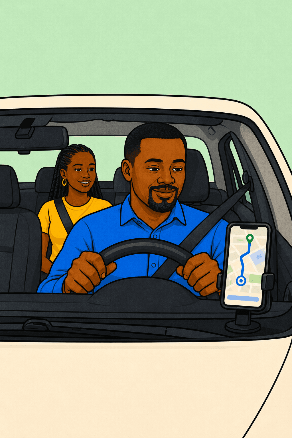 In-trip RideFi driver dashboard listing confirmed riders with identity confirmation prompts